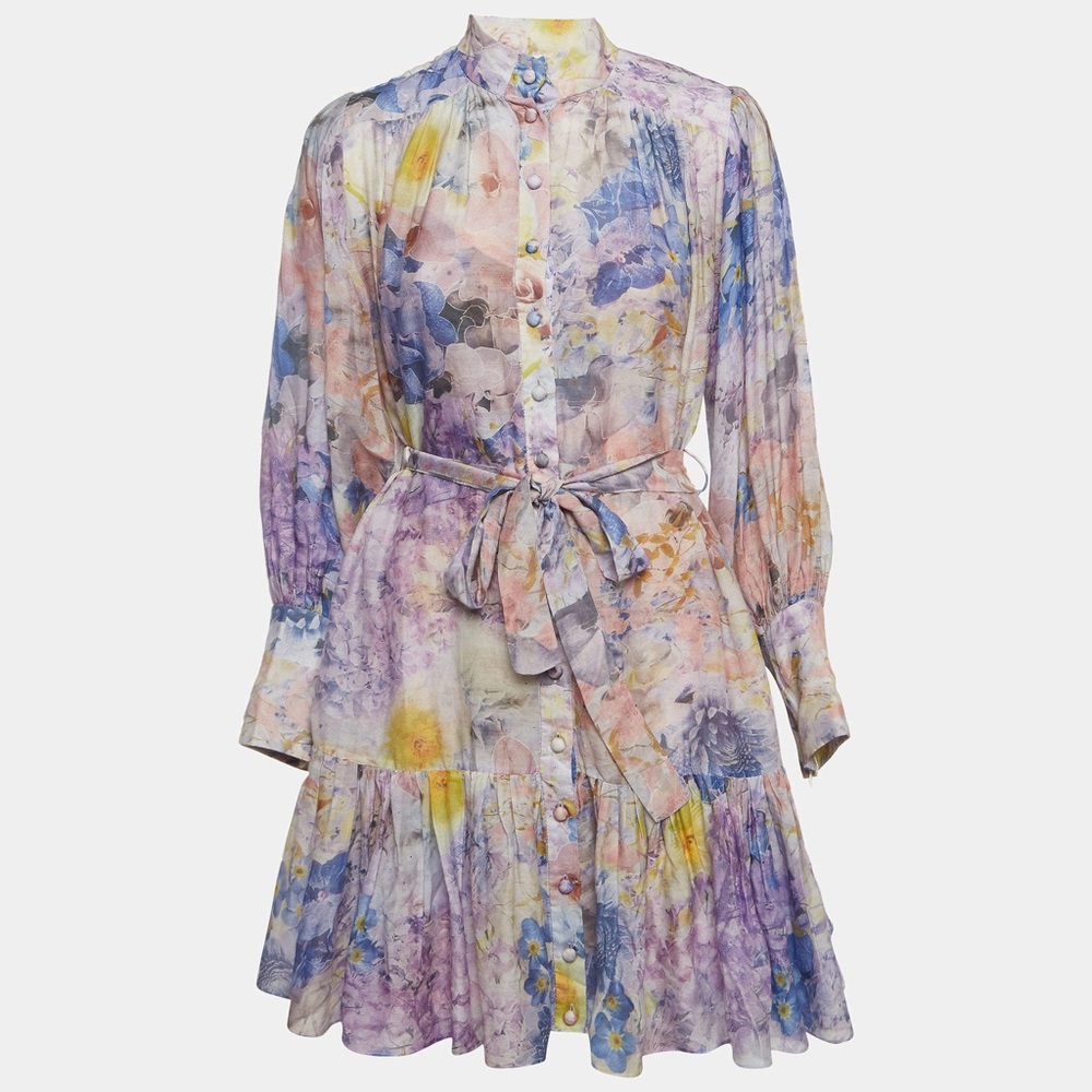 Zimmerman Rhythmic Lantern Mini Dress